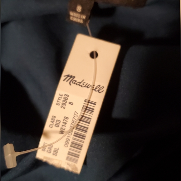 Madewell Multi-Print Pleated Mini Skirt in Blue - Size 8 - Picture 5 of 6